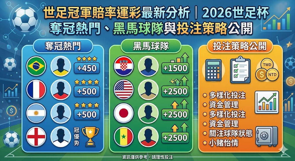 世足冠軍賠率運彩最新分析
