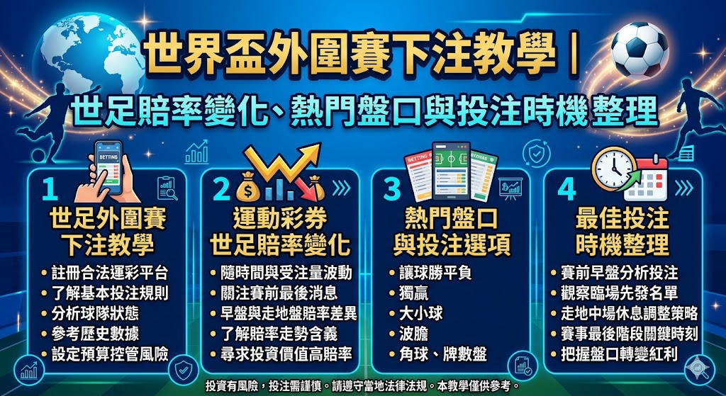 世界盃外圍賽下注教學